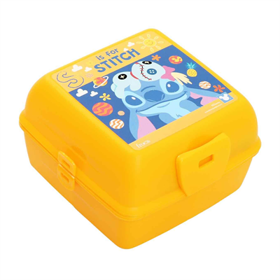 Dısney Stitch Desenli Sarı Beslenme Kabı