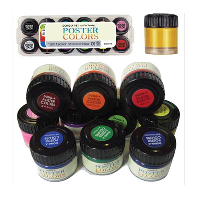 Dong-a Poster Colors Guaj Boya Seti 12 Renk 15 mm