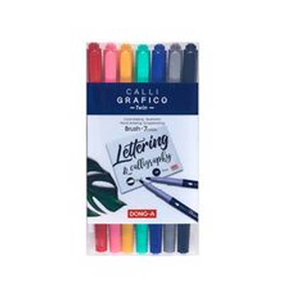 Dong-A Twin Calli Grafico Fırça Uç 7 li Set