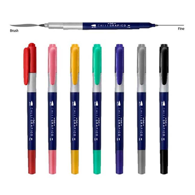 Dong-A Twin Calli Grafico Fırça Uç 7 li Set