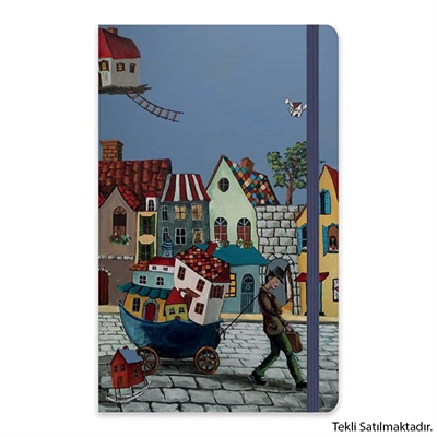 Ezo Sunal 13*21 80 Yp.Çizgili Ciltli Sert Kapak Defter