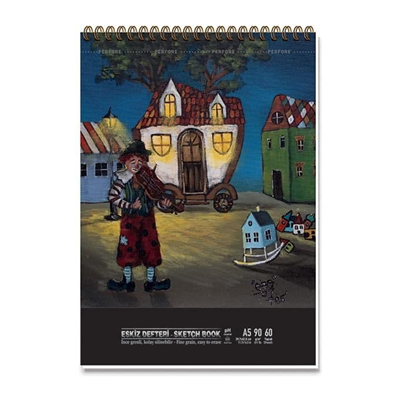 Ezo Sunal A5 60 Yp. Sert Kapak Spiralli Eskiz Defter