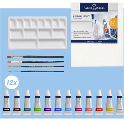 Faber-Castell Akrilik Boya Seti 18 Parça 12x9ml