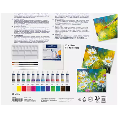 Faber-Castell Akrilik Boya Seti 18 Parça 12x9ml