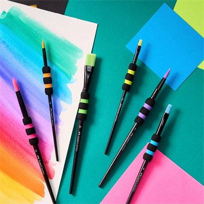 Faber-Castell Soft-Touch Yuvarlak ve Düz Fırçalar 6lı Set