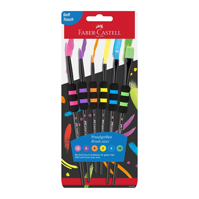 FABER-CASTELLF.CASTELL SOFT TOUCH FIRÇA SETİ 6LI4005404816222