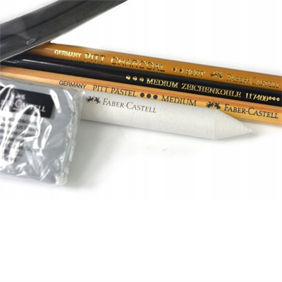 Faber-Castell 112978 Pitt M.Chrome İşlenmiş Kömür Seti