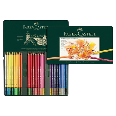 Faber-Castell 60 Renk Polychromos Kuru Boya Yeşil Seri