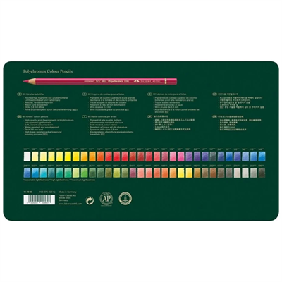 Faber-Castell 60 Renk Polychromos Kuru Boya Yeşil Seri