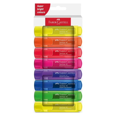 Faber-Castell Fosforlu Kalem 46 Şeffaf 8Li