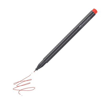 Faber Castell Grip Finepen 0.4 Keçeli Kalem Kırmızı