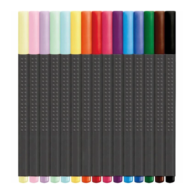 Faber-Castell Grip Finepen 15 Li Kutu Karışık Renk