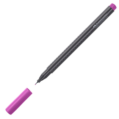 Faber Castell Grip Finepen 0.4 Keçeli Kalem Açık Mor