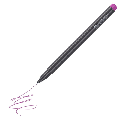 Faber Castell Grip Finepen 0.4 Keçeli Kalem Açık Mor