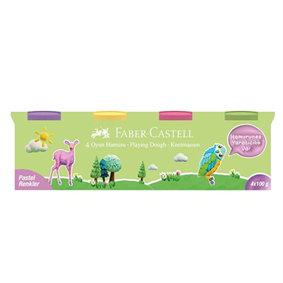 FABER-CASTELLFaber-Castell Oyun Hamuru , 4x100, Pastel Renkler8681241463148 