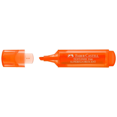 Faber Castell Şeffaf Gövde Fosforlu Kalem 1546 Turuncu