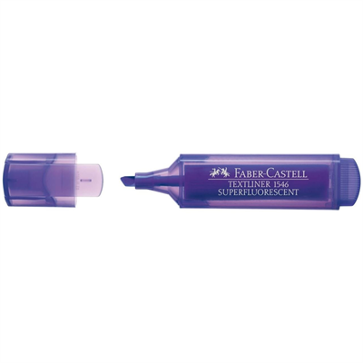 Faber Castell Şeffaf Gövde Fosforlu Kalem 1546 Mor