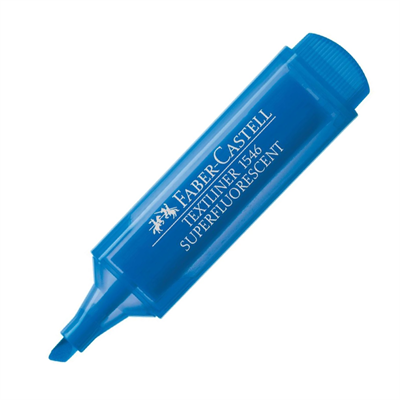 Faber Castell Şeffaf Gövde Fosforlu Kalem 1546 Mavi