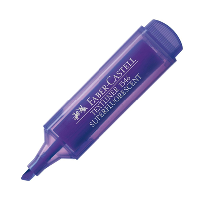 Faber Castell Şeffaf Gövde Fosforlu Kalem 1546 Mor