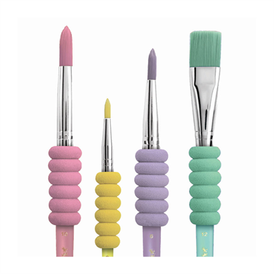 Faber-Castell Pastel Renk Soft Touch Fırça Seti 4Lü 481600