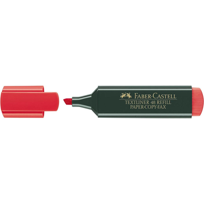 Faber-Castell Textliner 48 Fosforlu Kırmızı Kalem 154821