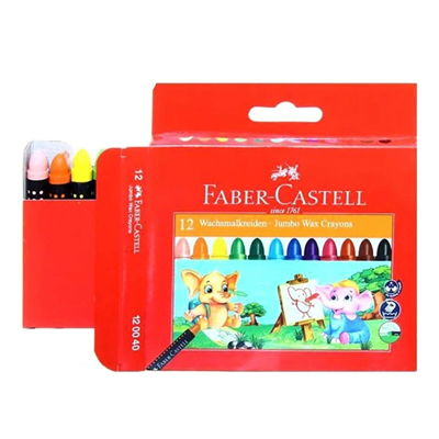 Faber-Castell Wax Crayons Mum Boya 12 Renk 120040