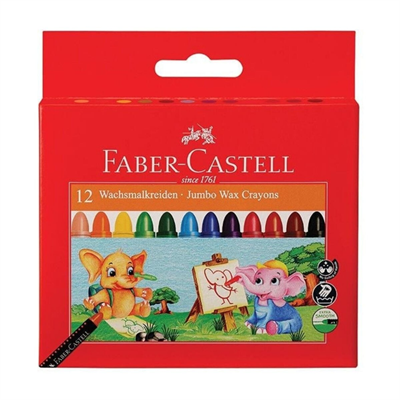 Faber-Castell Wax Crayons Mum Boya 12 Renk 120040