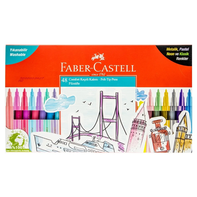 Faber-Castell Comfort Keçeli Kalem 48 Renk