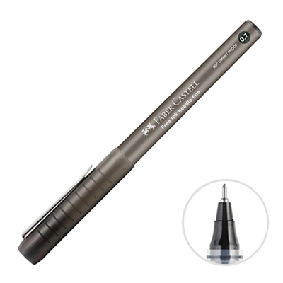 Faber-Castell Free Ink İğne Uç Kalem 0.7 mm Siyah