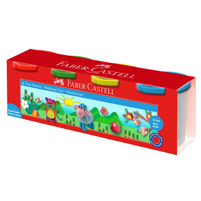 FABER-CASTELLFABER OYUN HAMURU 4X100 KLASİK RENKLER28681241463131