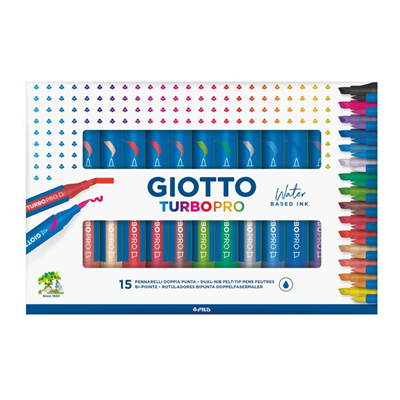 Giotto Turbo Pro 15li Çift Uçlu Marker Kalem Seti