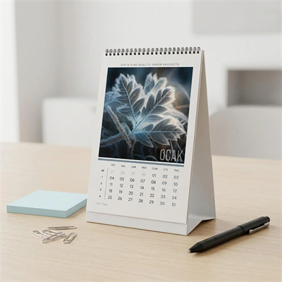 Gıpta Flower Bristol Taşıyıcılı Üçgen 2027 Masa Takvimi 13 cm x 19,5 cm
