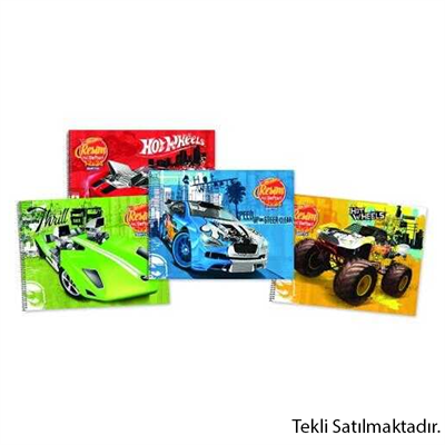 Gıpta Hot Wheels Resim Defteri Spiralli 15 Yaprak 35x50 Cm