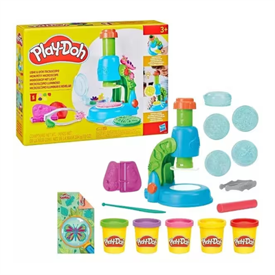 Play Doh Işıklı Mikroskop Oyun Seti