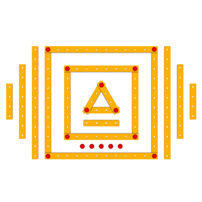 Hatas Geometri Şeridi Seti Sarı Renk