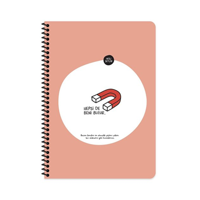 Keskin Color Hisli Şeyler A4 Spiralli Çizgili 80yp.Defter - Hepsi De Beni Bulur