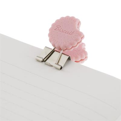 Icon Bisküvi Saplı Çelik Kıskaç Pembe