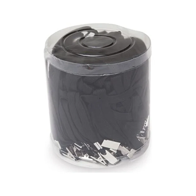 MarkasızINOX YAKA KARTI İPİ METAL KLİPSLİ SİYAH 50'Lİ PAKET8681322307699
