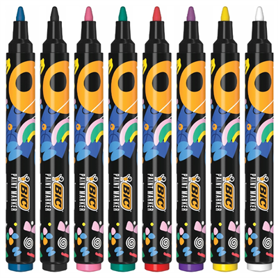 Bic İntensity Paint Marker Kalem 8 Renk Vivid Tonlar