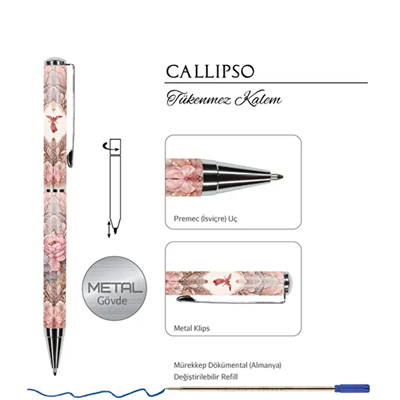 Victorias Journals Karton Kutulu Tükenmez Kalem