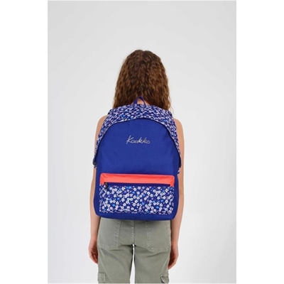 Kaukko Hat Sırt Çantası (Navy Blue Flowers)