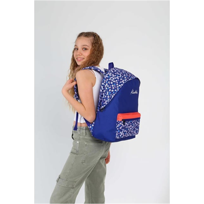 Kaukko Hat Sırt Çantası (Navy Blue Flowers)