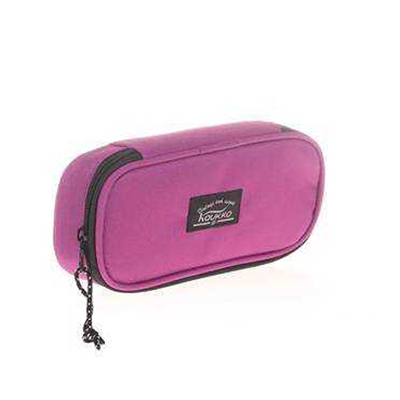 Kaukko Özel Bölmeli Kalem Çantası Mürdüm