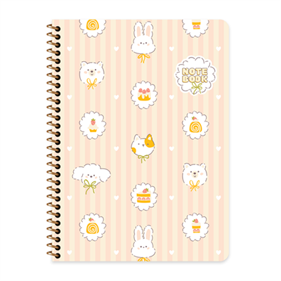 Keskin 16,5*22,5 80 Yp.Çiz.Karton Kp.Spr.Kawaii Defter