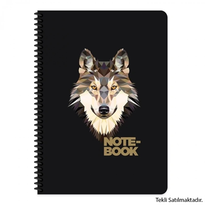 Keskin Color Jungle A4 Spiralli Karton Kapak 80 Yp. Kareli Defter 385712-99