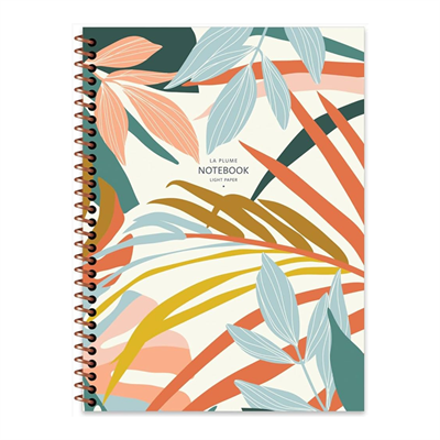 Keskın Color Defter A4 80Yp Kareli Spiralli La Plume Flowers