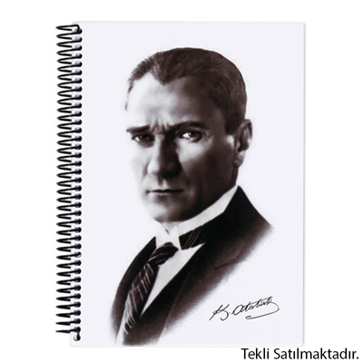 Keskin Color Atatürk Defter Spiralli Sert Kapak 17x24 cm 410781-99