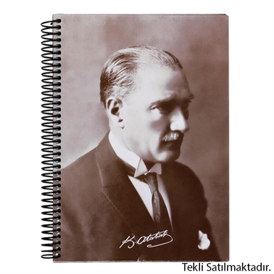 Keskin Color Atatürk Defter Spiralli Sert Kapak 17x24 cm 410781-99