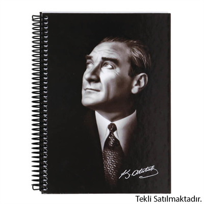 Keskin Color Atatürk Defter Spiralli Sert Kapak 17x24 cm 410781-99