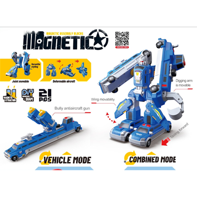 Kızılkaya Kzl-Xh8690 Mıknatıslı Transformers Polıs 12